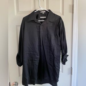 Geoffrey Beene Sateen Button-Down, X-Large (17)